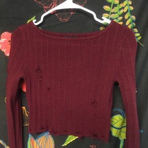 Crop sweater
